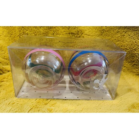 Kate Spade New York Stemless Wine Glass Set ADVENTURE Stripes Acrylic 14 Oz NIB - Picture 6 of 8